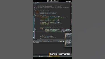 0054 Java Concurrency: handle interrupt Executors #java #programming #coding #shorts