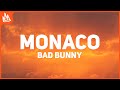 Bad Bunny - MONACO (Letra)