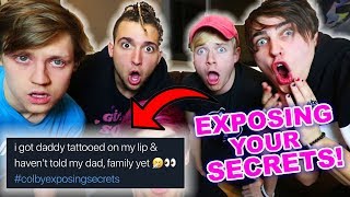 REVEALING YOUR SECRETS | w/ roommates | Colby Brock