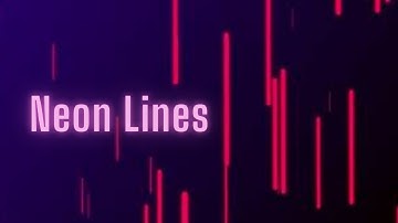 Rounded Neon Multicolored Lines Background, Neon Background Animation, Neon Background Video #3