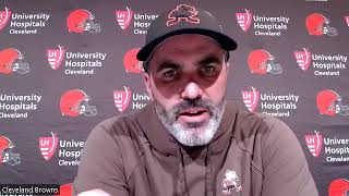 Browns coach Kevin Stefanski says Myles Garrett is the Defensive Player of the Year.