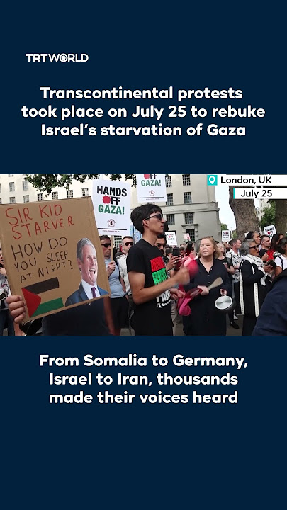 Transcontinental protest take place on Gaza day of action