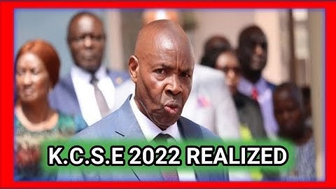 K.C.S.E 2022 RESULTS REALIZED