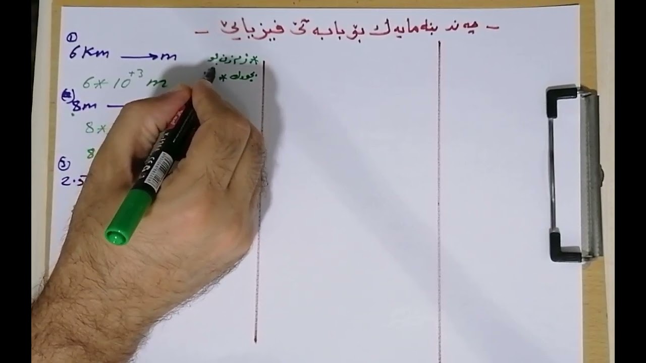 ــwana1 ـــ چەند بنەمایەک لسەر بابەتێ فیزیایێ