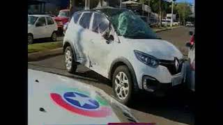 BR 163: jovem fica ferido em acidente de trânsito