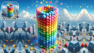 ASMR Bubble Tower 3D Gameplay Walkthrough Part 1 (iOS & Android)