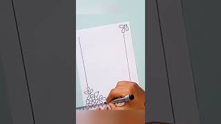 Border Design #shorts #art #youtubeshorts