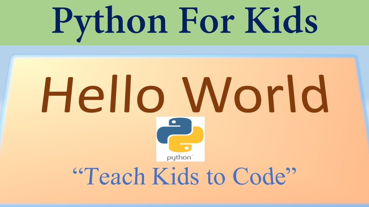 Python Tutorial-Hello World/Coding For Kids/LetterBalls - YouTube