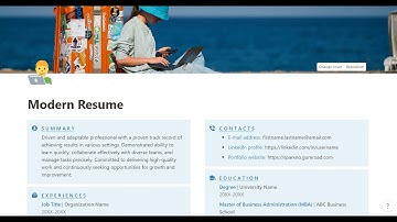 Modern CV & Resume Template For Job Seekers Notion Template