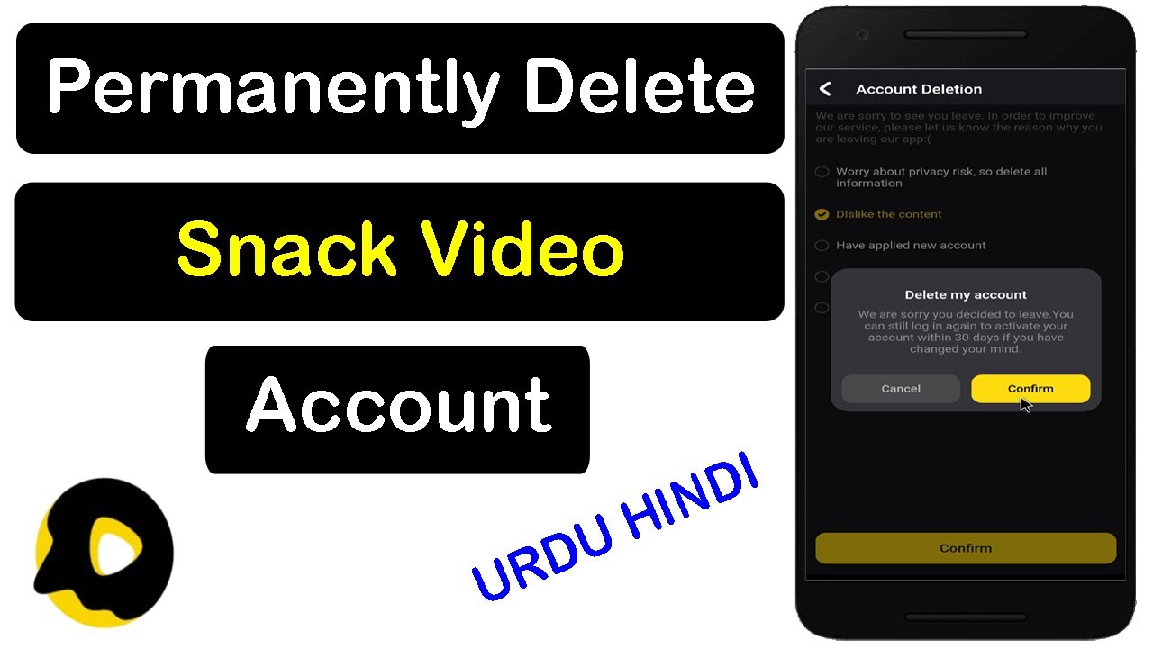 How to Delete Snack Video Account Permanently Snack Video I'd Kaise