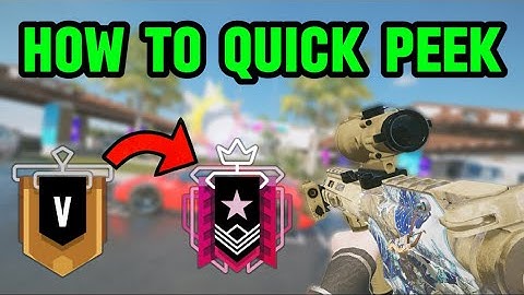 Hoe je een SNELLE KIJKJE kunt nemen in R6 Siege - DIRECT VERBETERD!