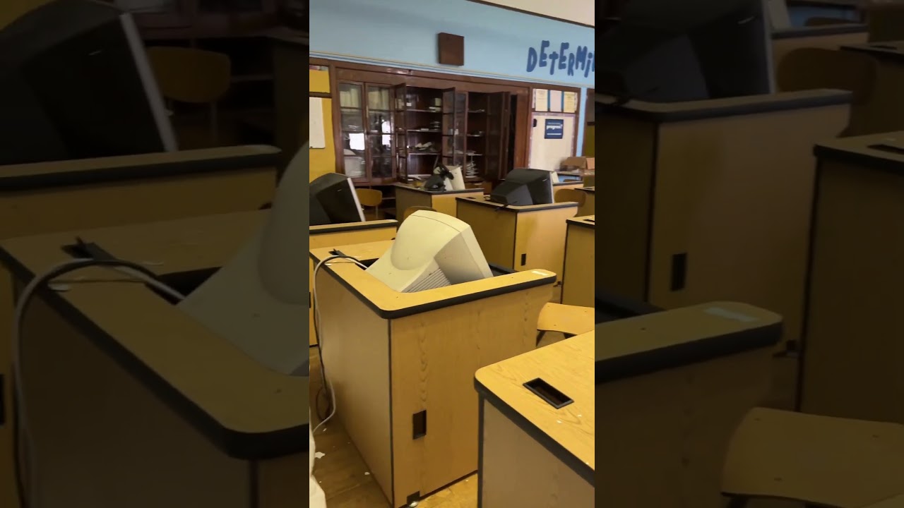 This abandoned school was left completely frozen in time…