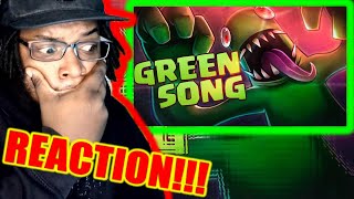 Green  Rainbow Friends Animated Rap Song roblox Db Reaction