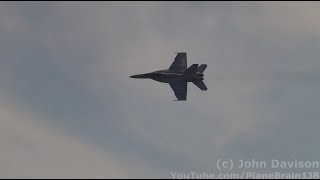 2022 Atlantic City Air Show - USN F-18F Demo &amp; Corsair Legacy Flight