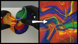 Acrylic Pouring Hot and Cold Infinity Pour Abstract Fluid Art by Life Is Kumquat 9,967 views 3 years ago 2 minutes, 55 seconds