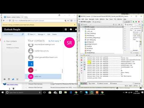 How to extract Emails from Outlook using Selenium and Python