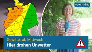 Thumbnail for ❗⚡ Hier drohen ab Mittwoch Unwetter