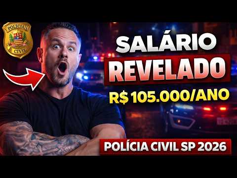 QUANTO GANHA UM POLICIAL CIVIL SP 2026? SALÁRIO + BENEFÍCIOS COMPLETO