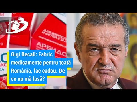 Gigi Becali: ”Fabric medicamente pentru toată România, fac cadou. De ce nu mă lasă?”