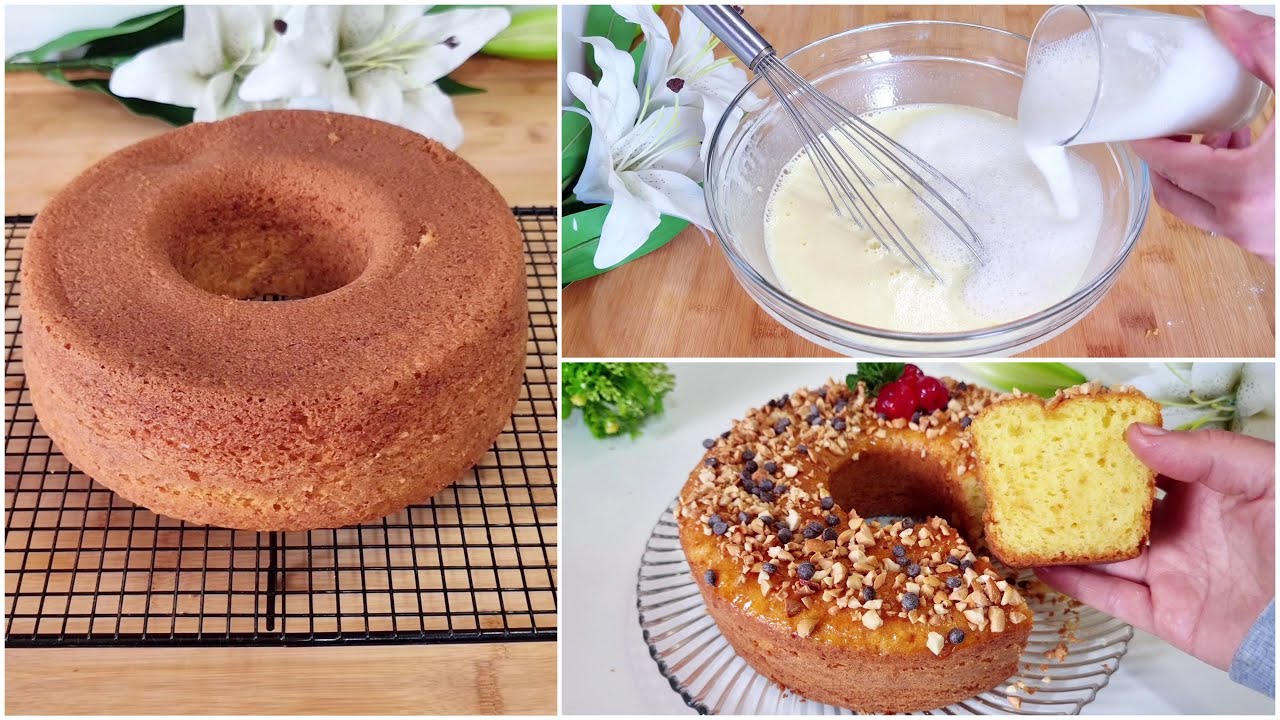 كيك يومي اقتصادي ببيضة واحدة🥚طالع وعالي👌🏻باضافة مكون للي يخليه خفيف بزاف وهشيش كيذوب فالفم😋غتعتامديه