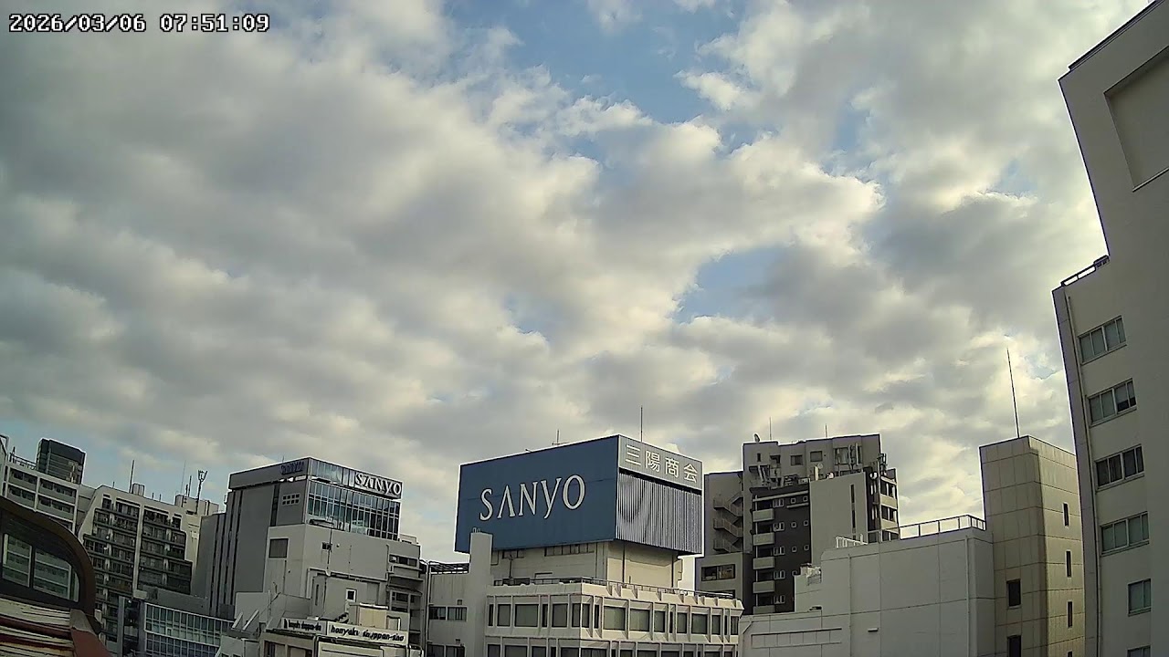 東京都新宿区本塩町お天気ライブカメラ Tokyo Shinjuku Live camera.world.cam