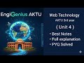 Unit 4 Web Technology Complete One shot aktu#engineering #webtechnology #oneshot #AKTU #webtech