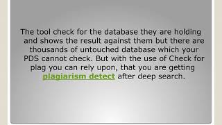 Plagiarism Detection Software Problems and ways of fixing it