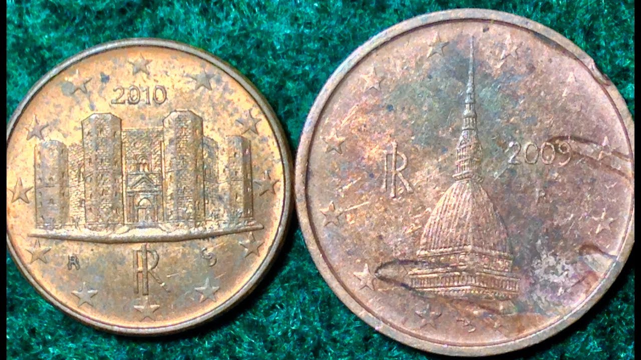 1 & 2 Euro Cent Coins Of Italy