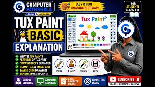 TUX PAINT BASIC EXPLANATION | INTRODUCTION TO TUX PAINT  🎨🐧💻 | COMPUTER PATHSHALA