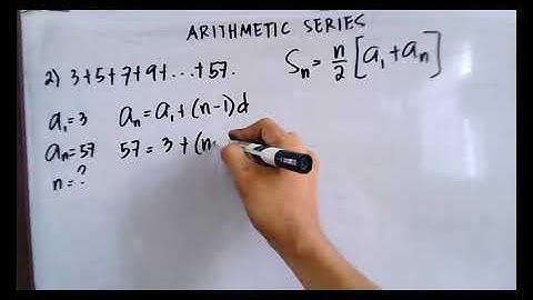 Arithmetic series Part 2