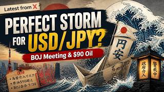 【X latest】BOJ Meeting & $90 Oil: The Perfect Storm for USD/JPY