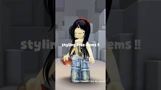 styling free items on roblox !! #roblox #character #free #robux #fyp