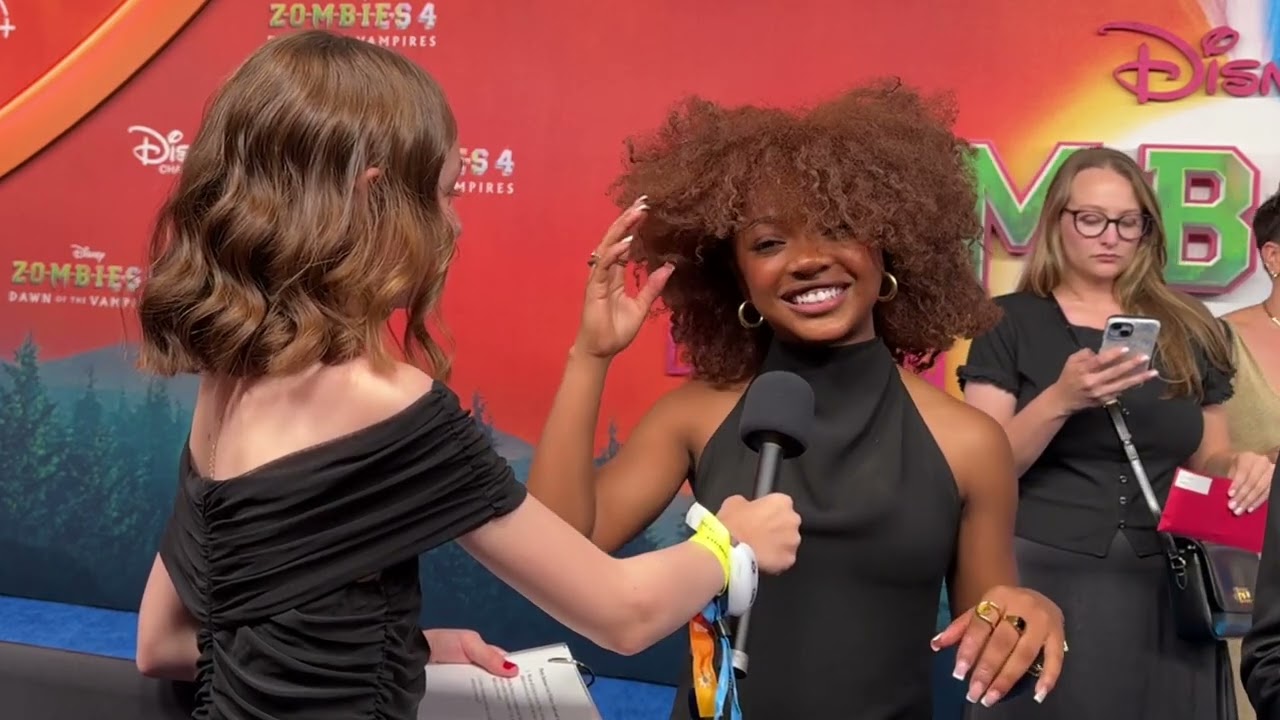 Interview Leah Jeffries Percy Jackson Series #zombies4 premiere