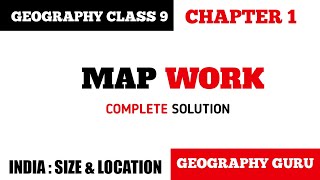 Class 9 SSt Map Work Solution | Class 9 Geography Map Work & Syllabus | Ch.1 India Size & Location