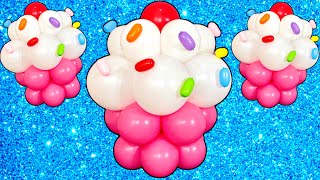 Amazing Cupcake Balloon Decoration Idea! Easy Tutorial | DIY