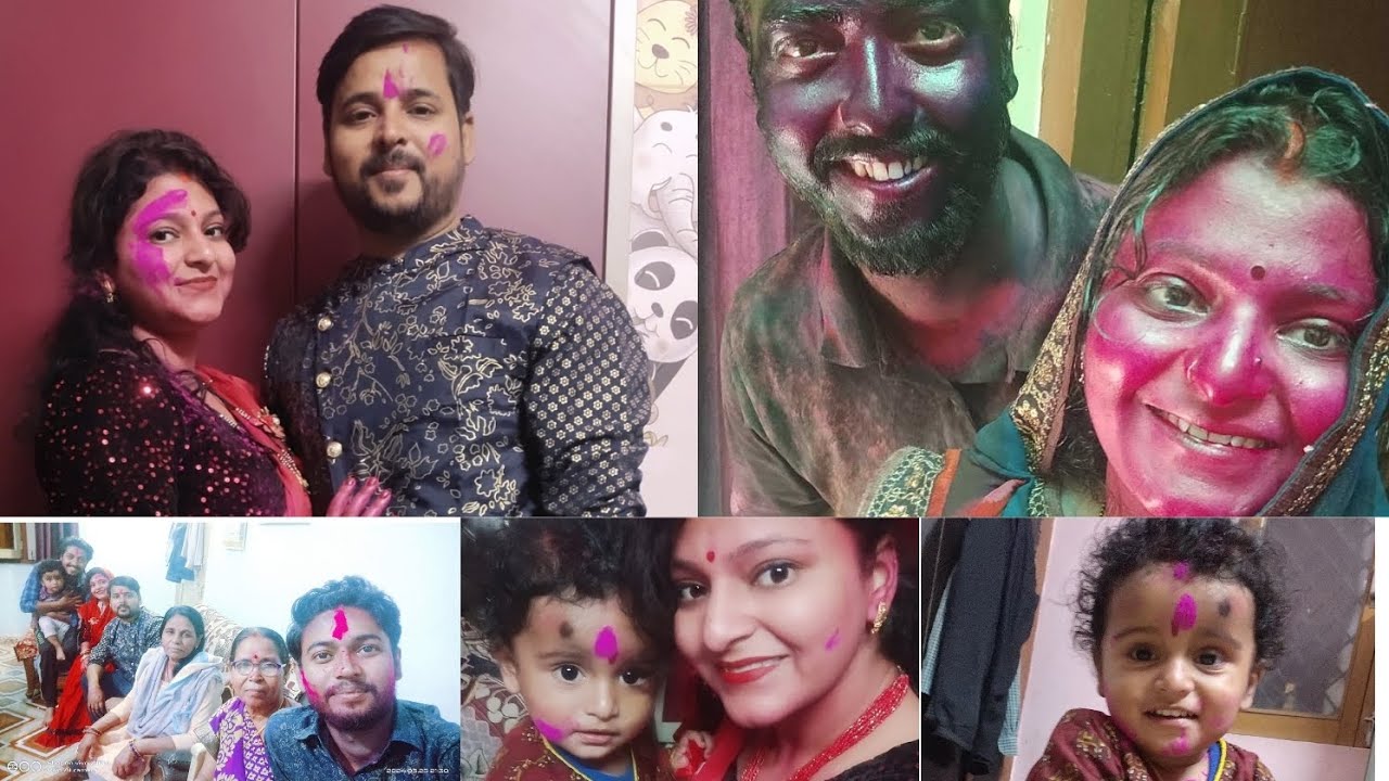 😁ससुराल में हमने जमके खेली होली‌ । एक अजूबा देखने को मिला।