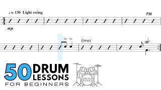 Lesson 50: Slash Notation | 50 Drum Lessons For Beginners: Learn To Read & Play