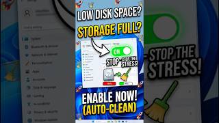 Stop Running Out of Space! Enable Storage Sense in Windows 11 🚀