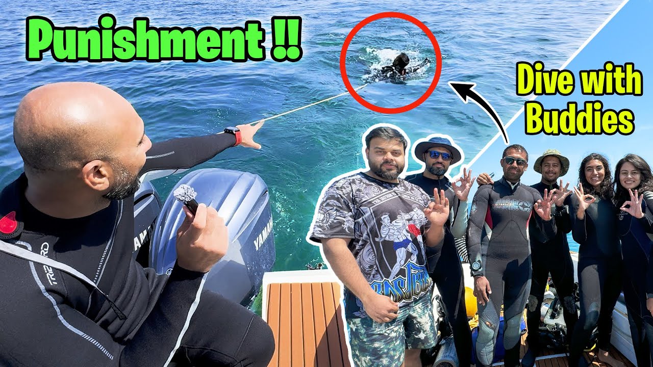 Jawaid Bhai ko punishment dedi 😱 | Dive with buddies 🤿 🌊