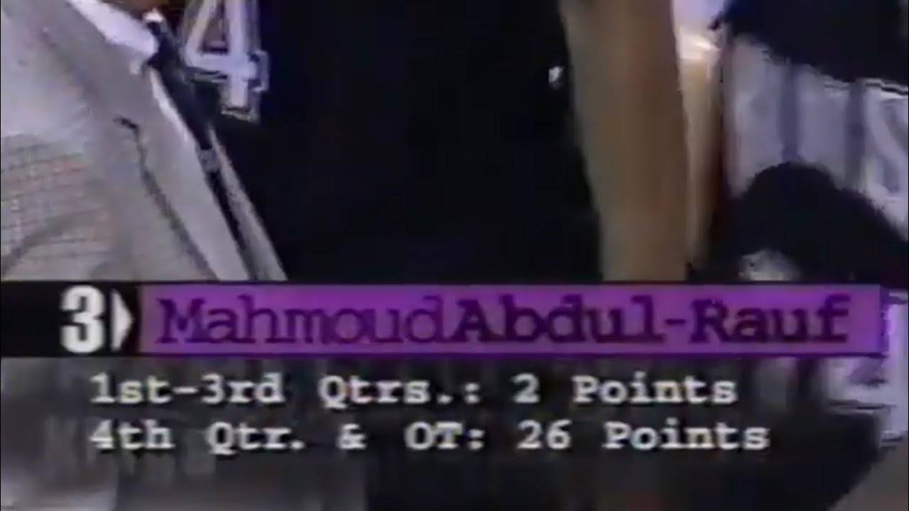 Mahmoud Abdul-Rauf Kings 28 pts vs Warriors (1997)