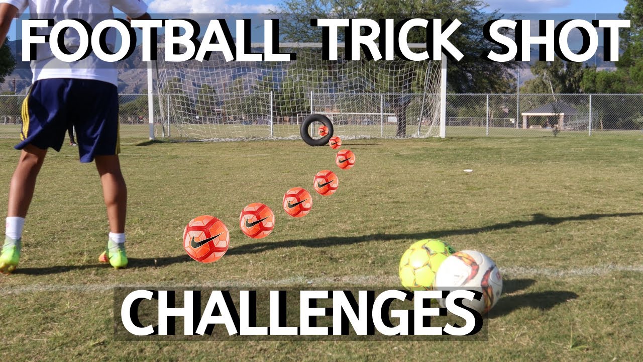 FOOTBALL TRICK SHOT CHALLENGES! *NOT EASY* YouTube
