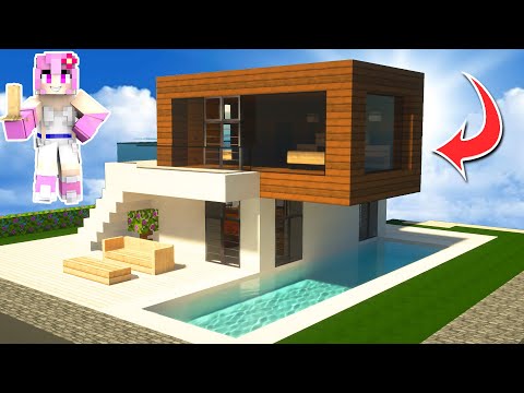 CÓMO HACER UNA CASA MODERNA RESIDENCIAL EN MINECRAFT | TUTORIAL EN ESPAÑOL 🏠 FÁCIL #52 @MiroteyBlancana