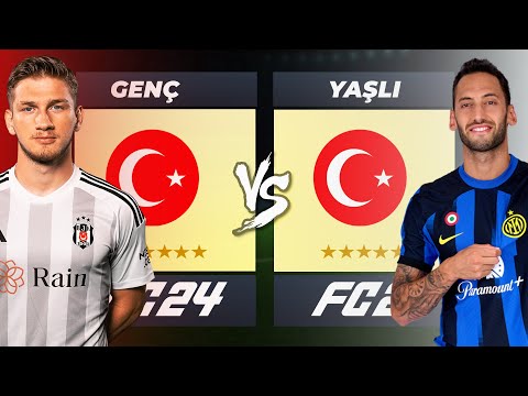 GENÇ TÜRK FUTBOLCULAR vs YAŞLI TÜRK FUTBOLCULAR // FC 24 ALL STAR