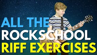 Every RSL/Rockschool RIFF Technical Exercise (Grade Debut, 1,2,3,4 & 5) using all of my guitars!