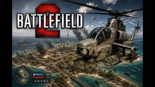 Battlefield 2 AH1Z Viper chopper First Jet kill Short Video