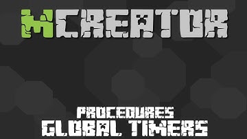 MCreator Tutorial: How to make a global timer | 1.9.0
