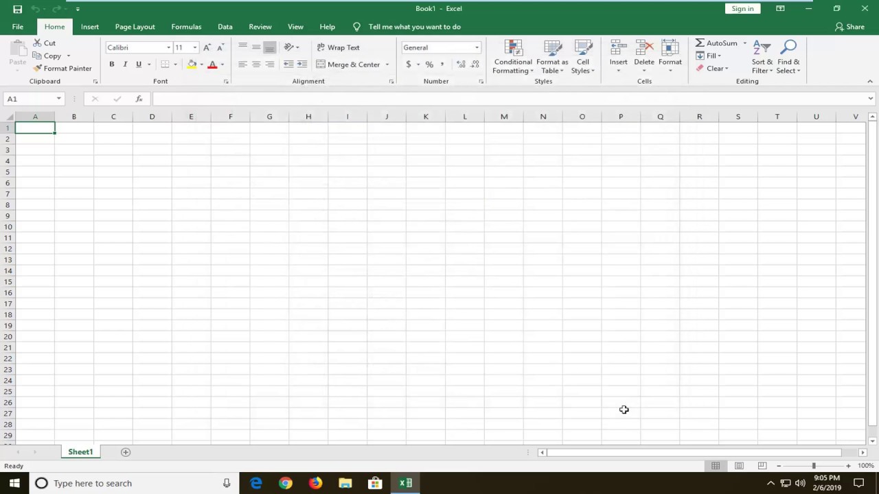 excel sheet