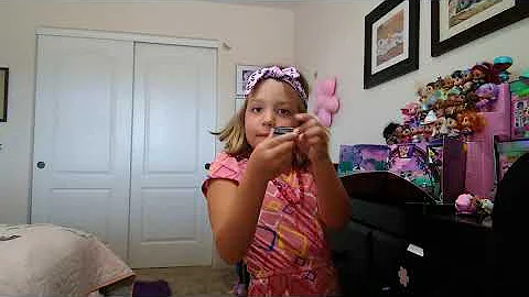 Violet's first unboxing video