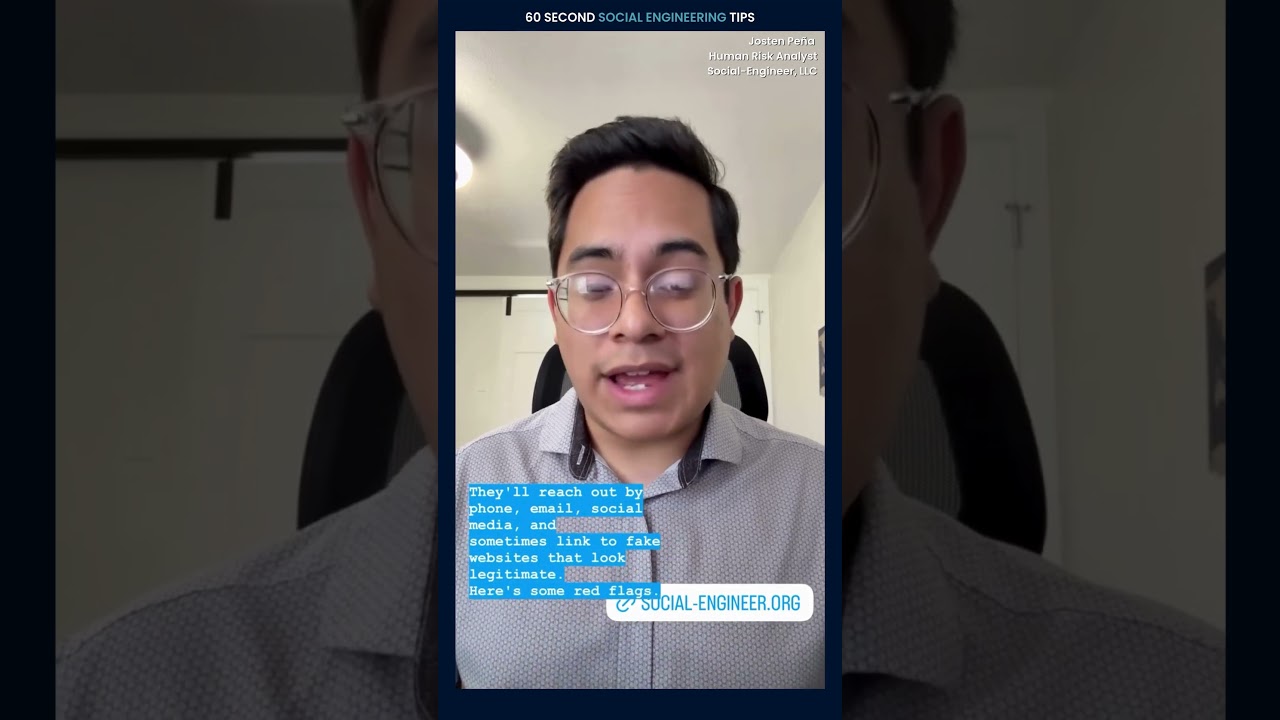 Employment Scams Are On The Rise - 60 Second Social Engineering Tip 