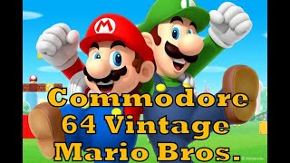 Commodore 64 1541 Disk Drive Mario Bros Brothers Test C64 C-64 Game - Dave Bradley - Episode 649